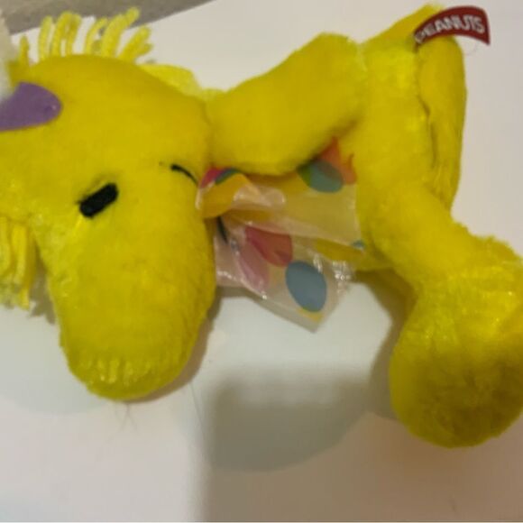 Peanuts Woodstock Plush Animated Easter Bunny Rabbit Mini Plush Yellow - Picture 4 of 9